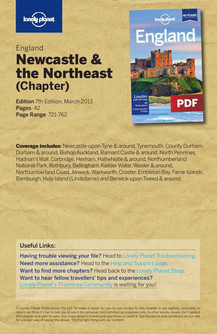 England 7 - Newcastle & the Northeast (Chapter) by Lonely Planet