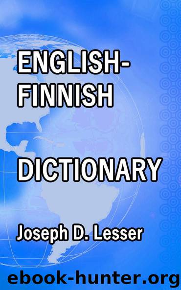 English Finnish Dictionary by Joseph D. Lesser