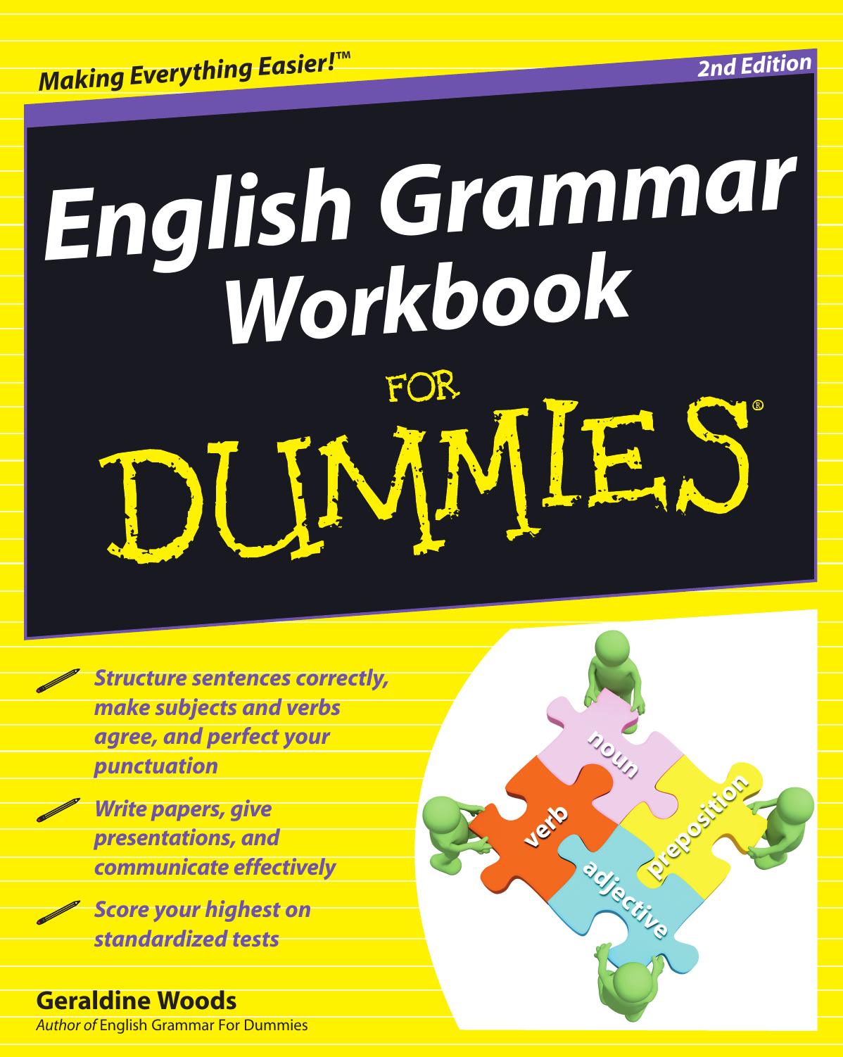 English Grammar Workbook For Dummies, Second Edition by Woods Geraldine