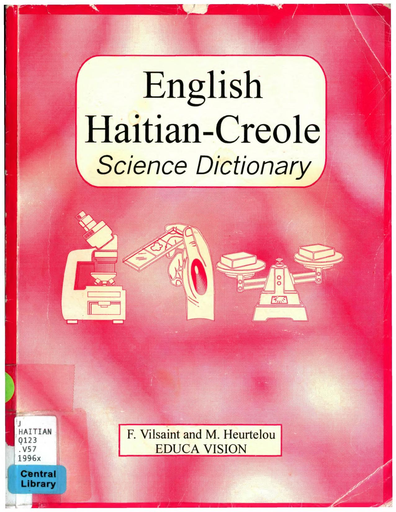 English Haitian-Creole Science Dictionary by EDUCA VISION