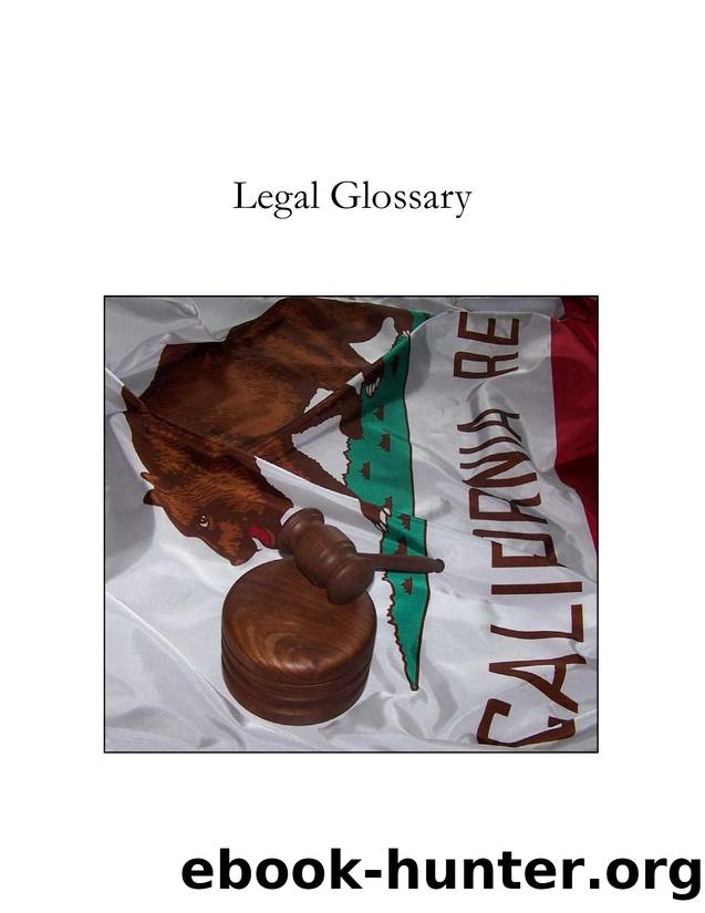 English Legal Glossary by florese