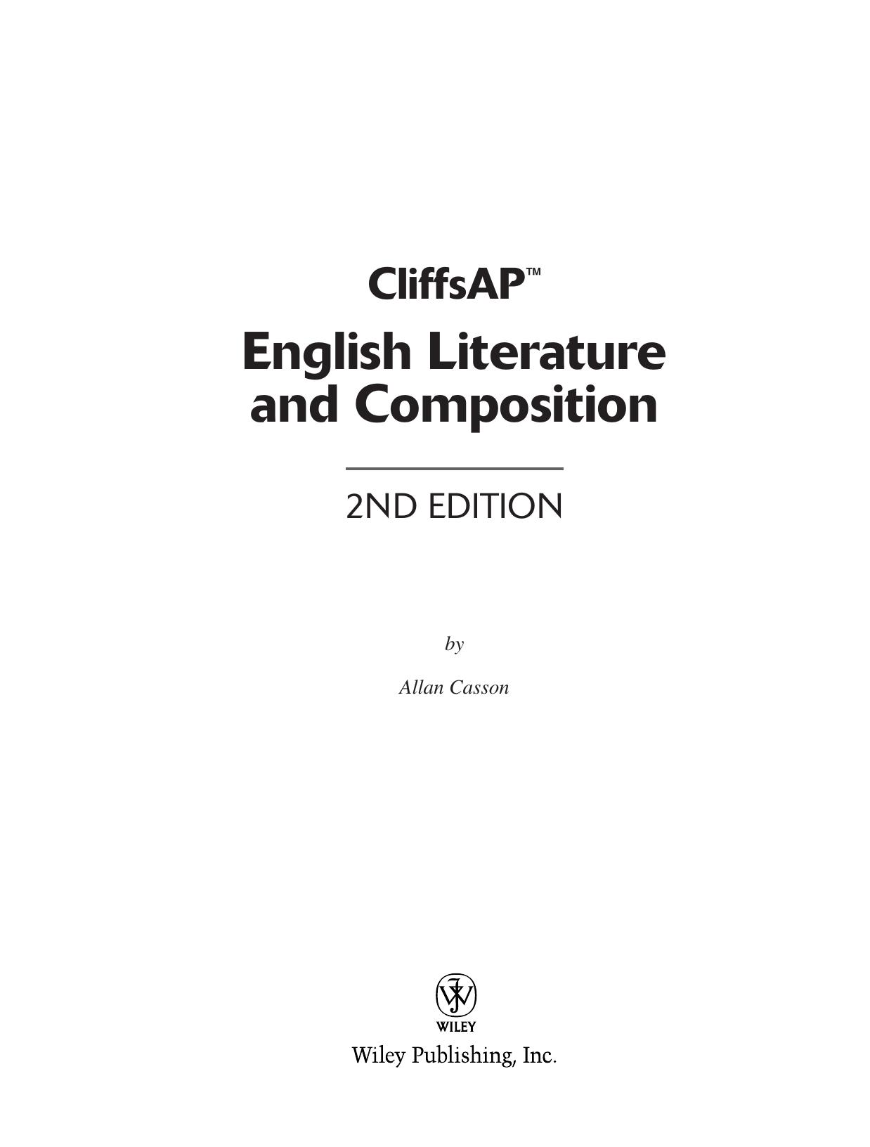 English Literature and Composition (Cliffs AP) by Unknown