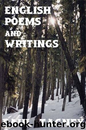 English Poems And Writings by Paul Tagney