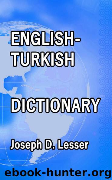 English Turkish Dictionary by Joseph D. Lesser