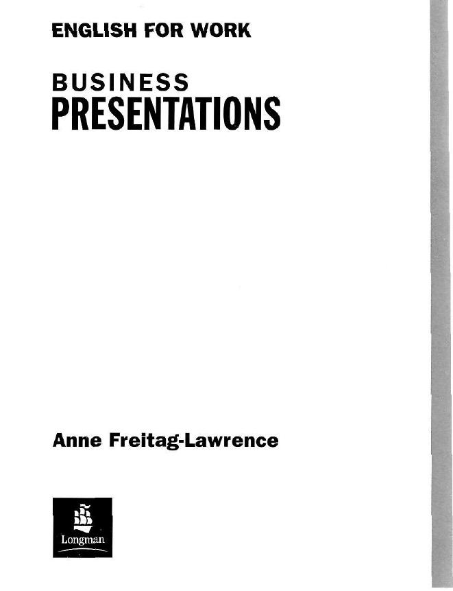 English for Work by Business presentations