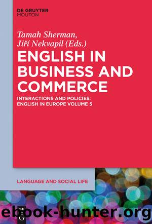 English in Business and Commerce by Tamah Sherman Jiří Nekvapil