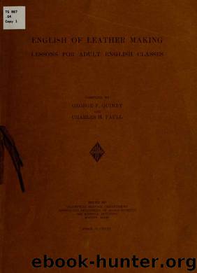 English of leather making; by unknow