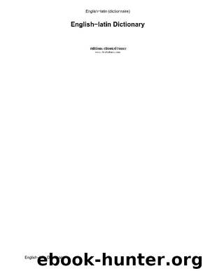 English-latin (dictionnaire) by [unknown] [[unknown]]