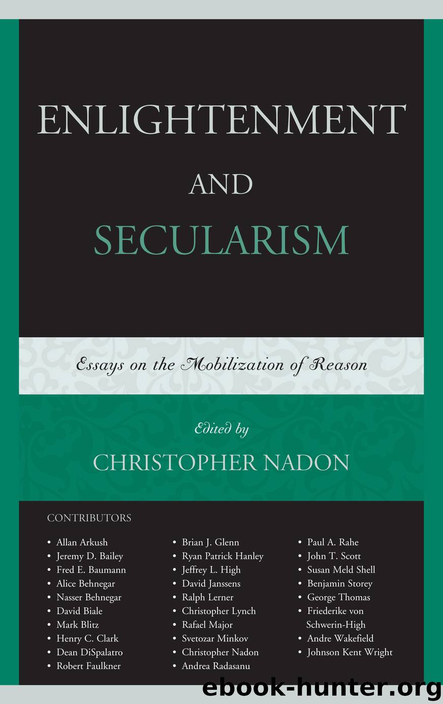 Enlightenment and Secularism by Nadon Christopher; Arkush Allan; Bailey Jeremy D