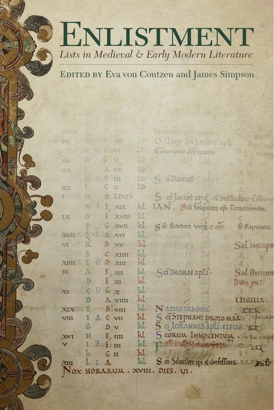 Enlistment by Eva von Contzen and James Simpson (Editors)