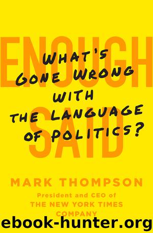 Enough Said by Mark Thompson