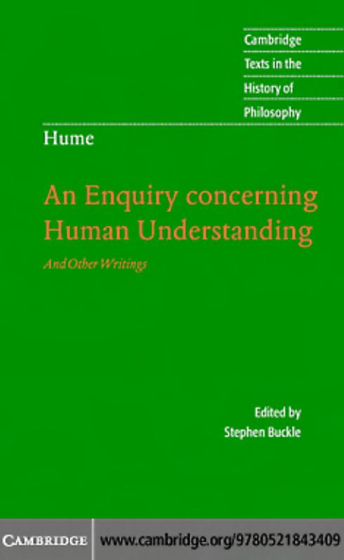 Enquiry Concerning Human Understanding (Cambridge Texts in the History of Philosophy) by David Hume