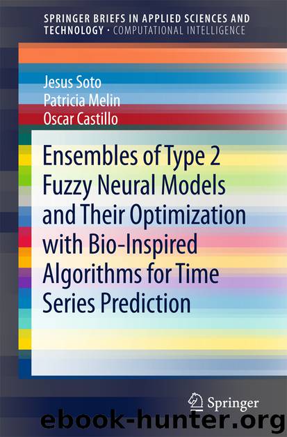 Ensembles of Type 2 Fuzzy Neural Models and Their Optimization with Bio-Inspired Algorithms for Time Series Prediction by Jesus Soto Patricia Melin & Oscar Castillo