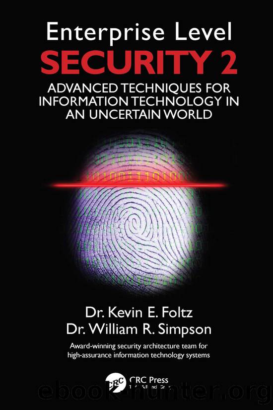 Enterprise Level Security 2 by Institute for Defense Analyses Institute for; Foltz Kevin E.; Simpson William R
