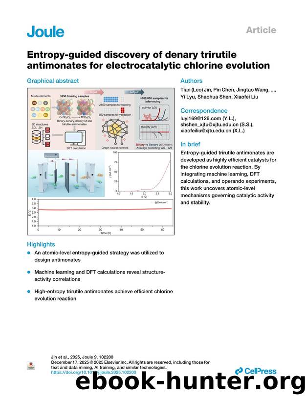 Entropy-guided discovery of denary trirutile antimonates for electrocatalytic chlorine evolution by unknow