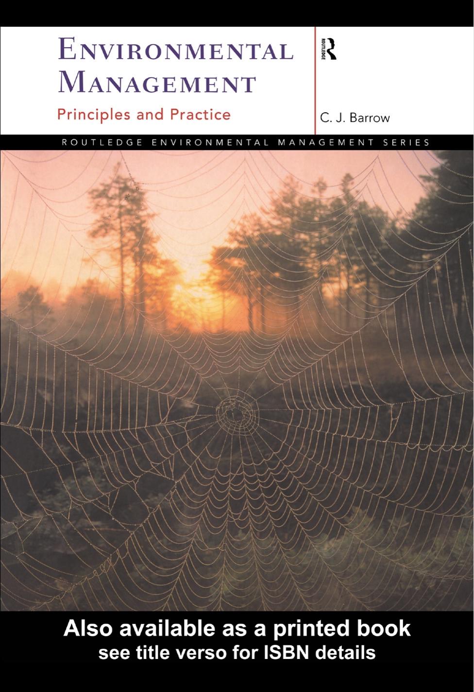 Environmental Management for Sustainable Development by Chris Barrow