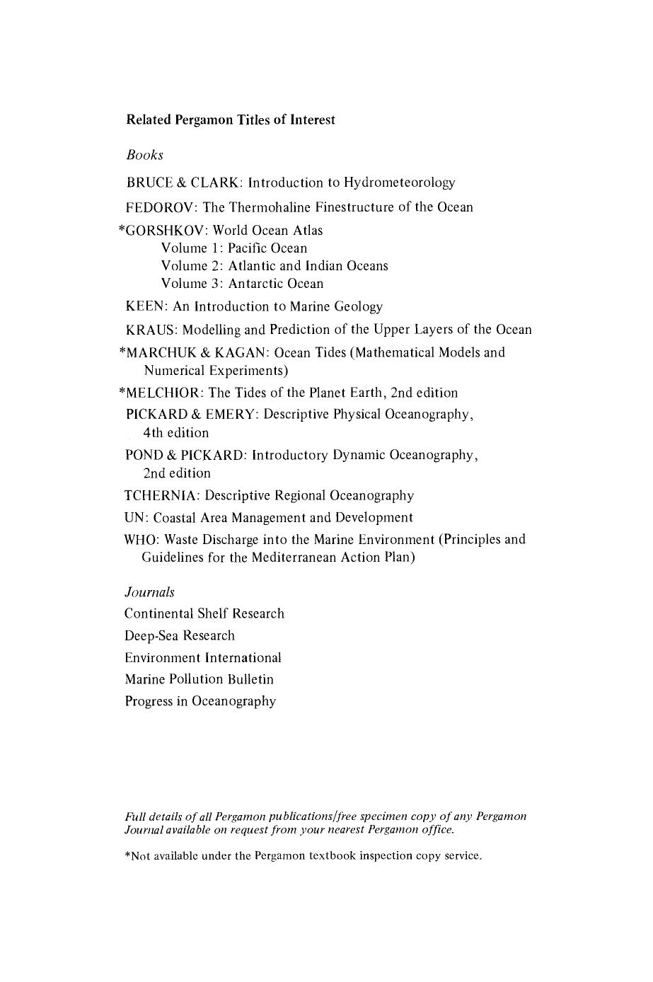 Environmental Oceanography. An Introduction to the Behaviour of Coastal Waters by Tom Beer (Auth.)