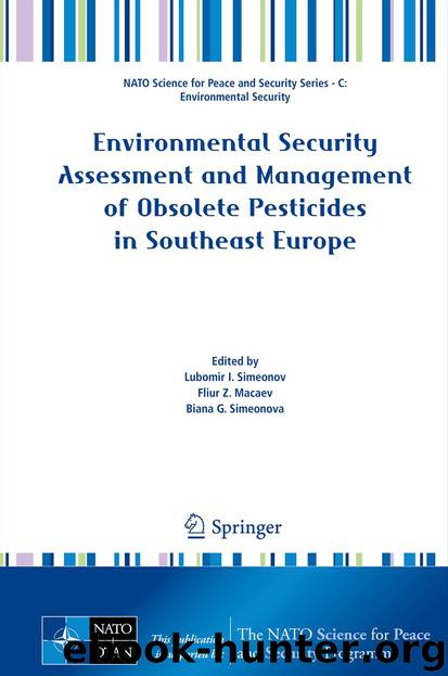 Environmental Security Assessment and Management of Obsolete Pesticides in Southeast Europe by Lubomir I. Simeonov Fliur Z. Macaev & Biana G. Simeonova