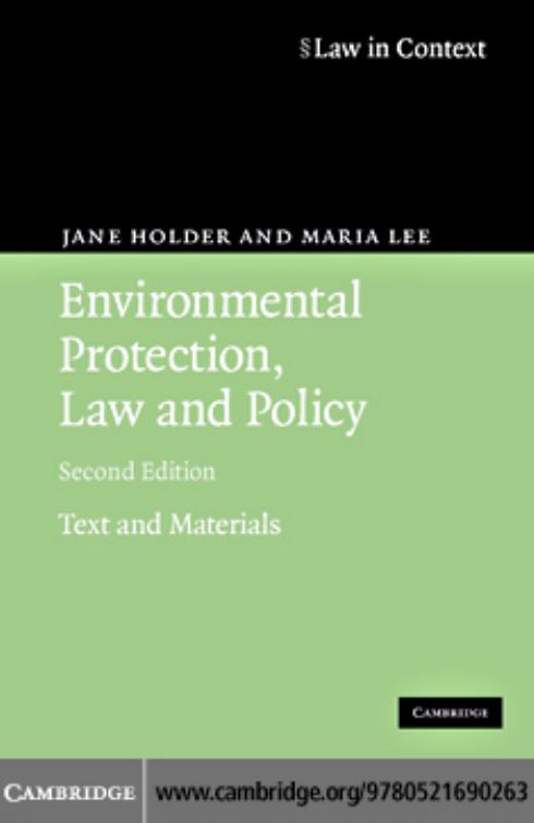 Environmental protection law by Jane Holder Maria Lee