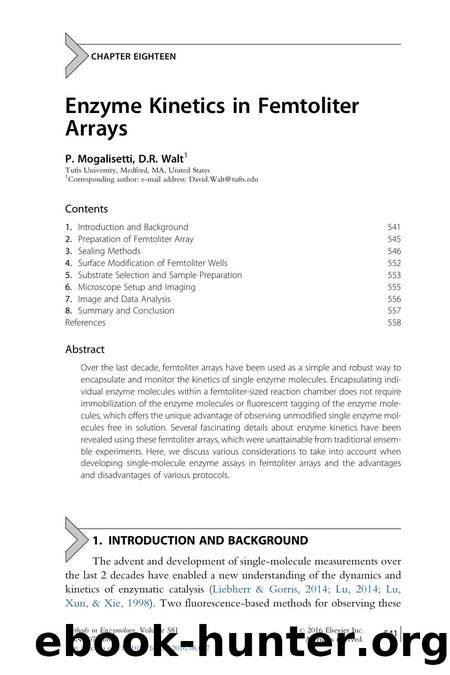 Enzyme Kinetics in Femtoliter Arrays by P. Mogalisetti & D.R. Walt