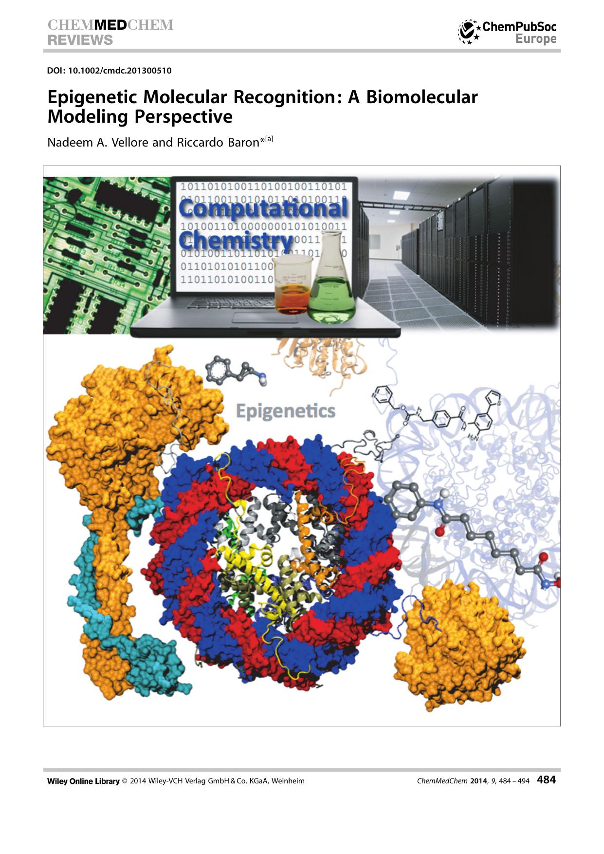Epigenetic Molecular Recognition: A Biomolecular Modeling Perspective by Unknown