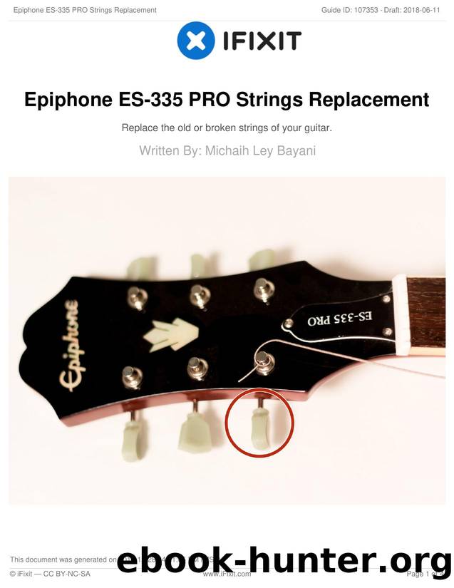 Epiphone ES-335 PRO Strings Replacement by Unknown