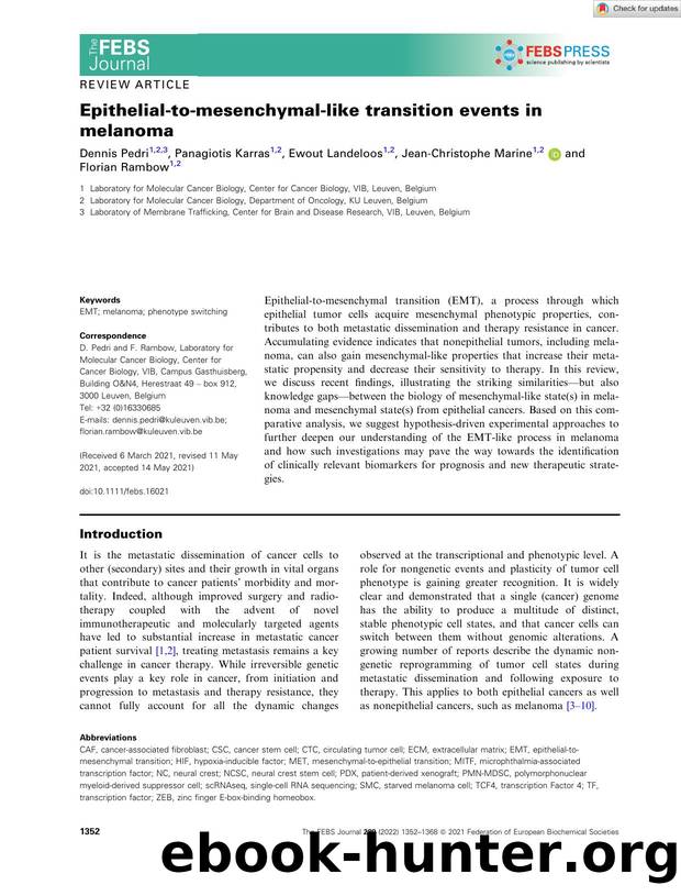 Epithelialâtoâmesenchymalâlike transition events in melanoma by Unknown