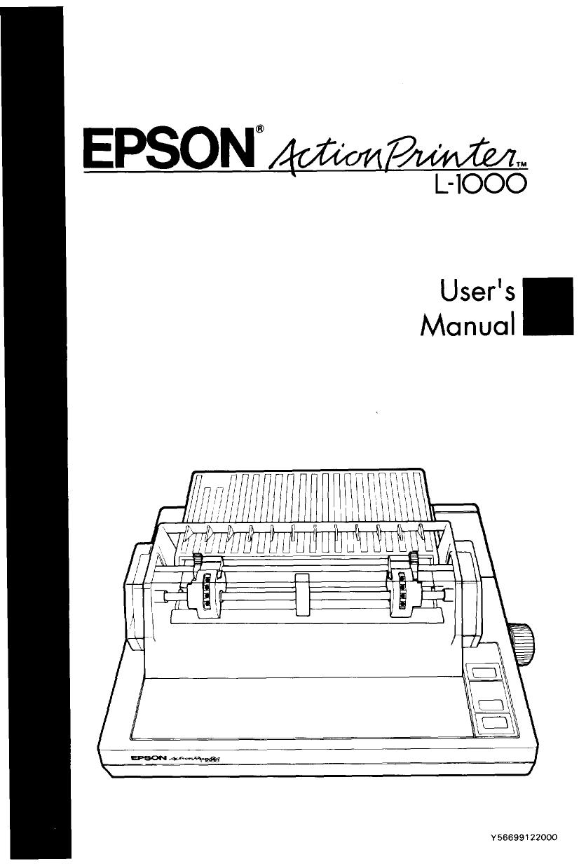Epson ActionPrinter L-1000 User's Manual by Unknown