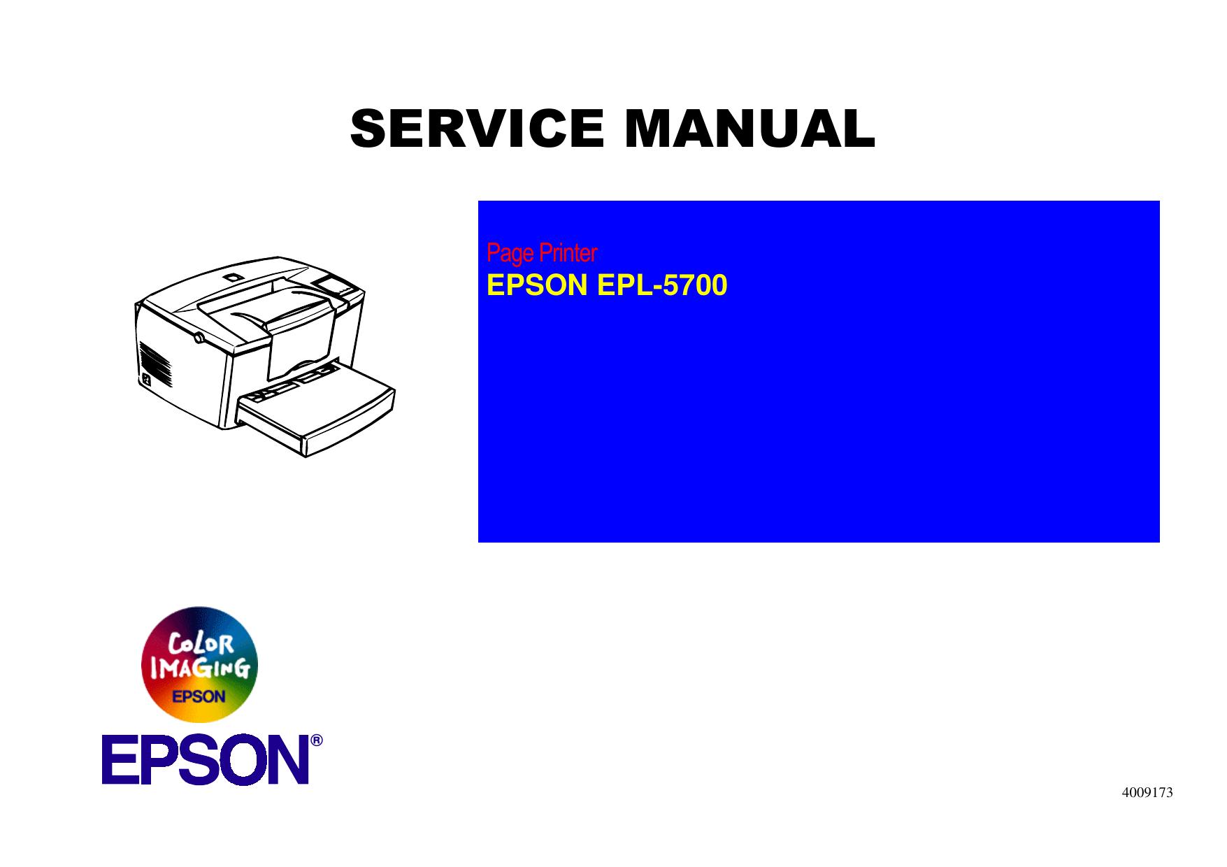 Epson EPL-5700 Service Manual by Unknown