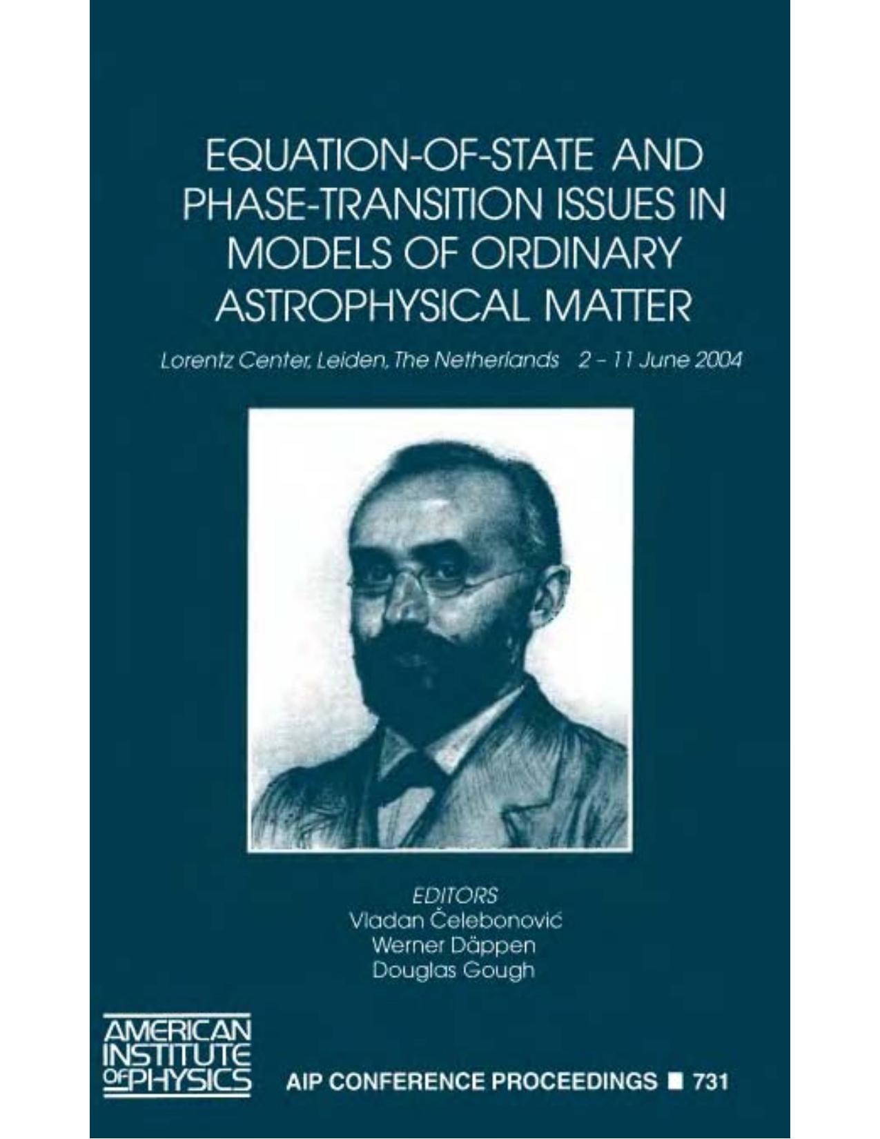 Eqn-of-State, Phase-Trans Issues in Mdls of Ord. Astrophys Matter by V. Celebonovic et al.