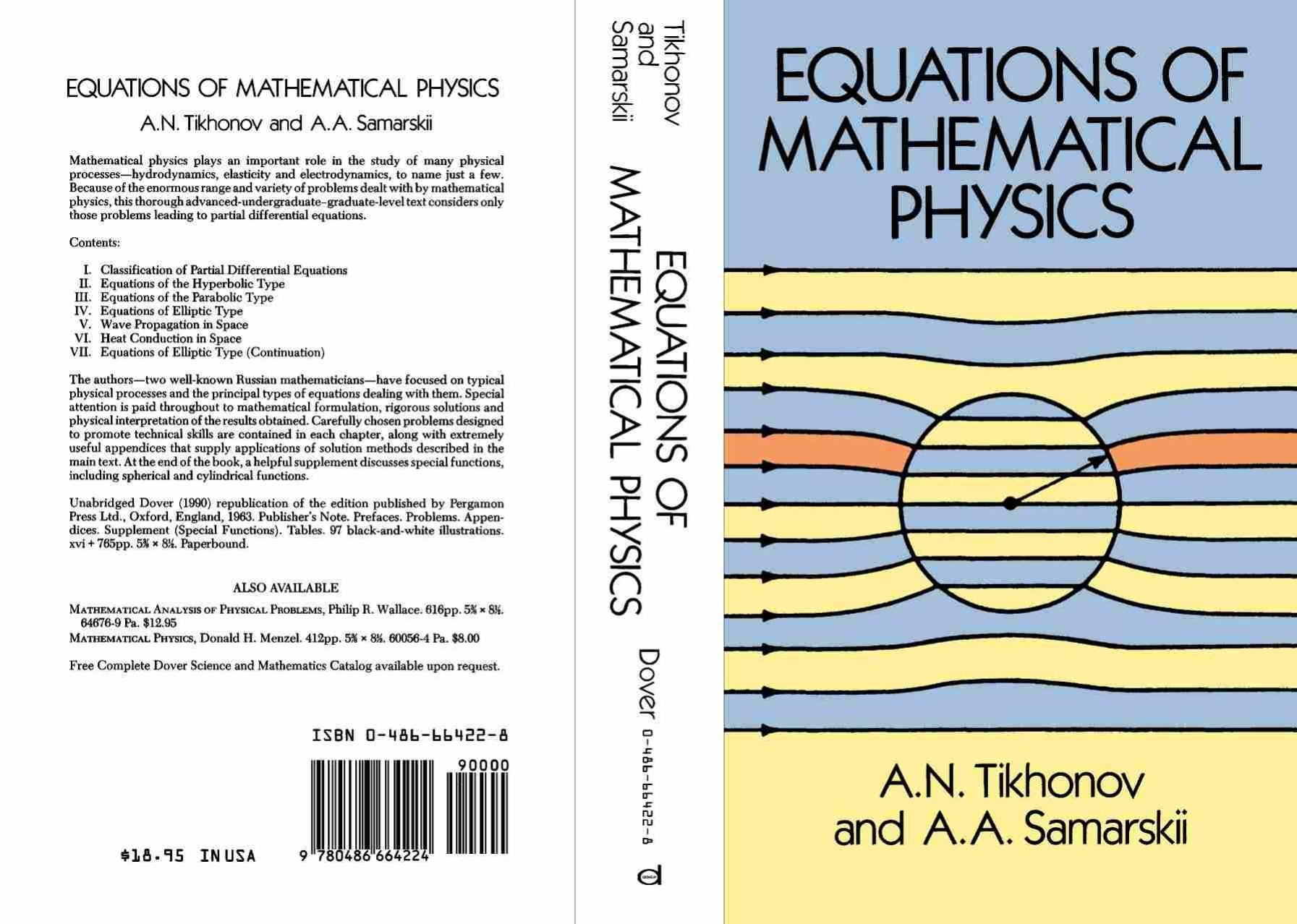 Equations of Mathematical Physics by A. N. Tikhonov A. A. Samarskii