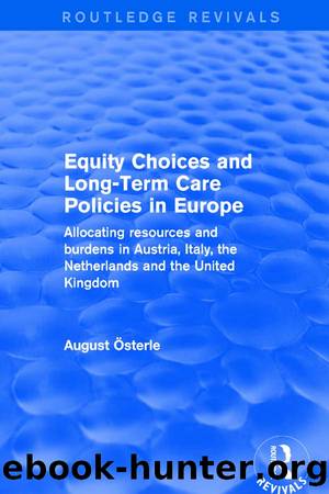 Equity Choices and Long-Term Care Policies in Europe by August Oesterle