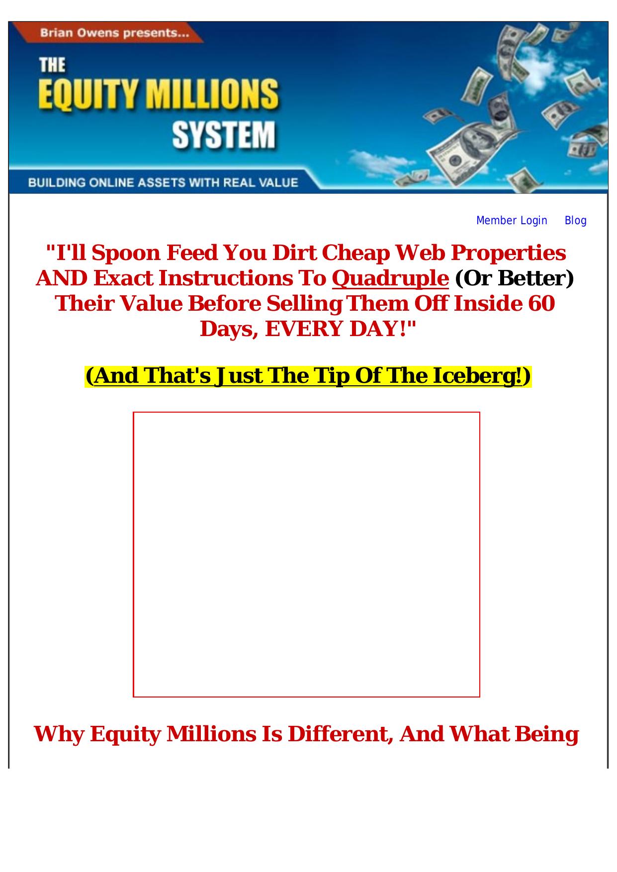 Equity Millions Monthly Marketing Course And Mastermind Group. by Best of Kuszter's Collection