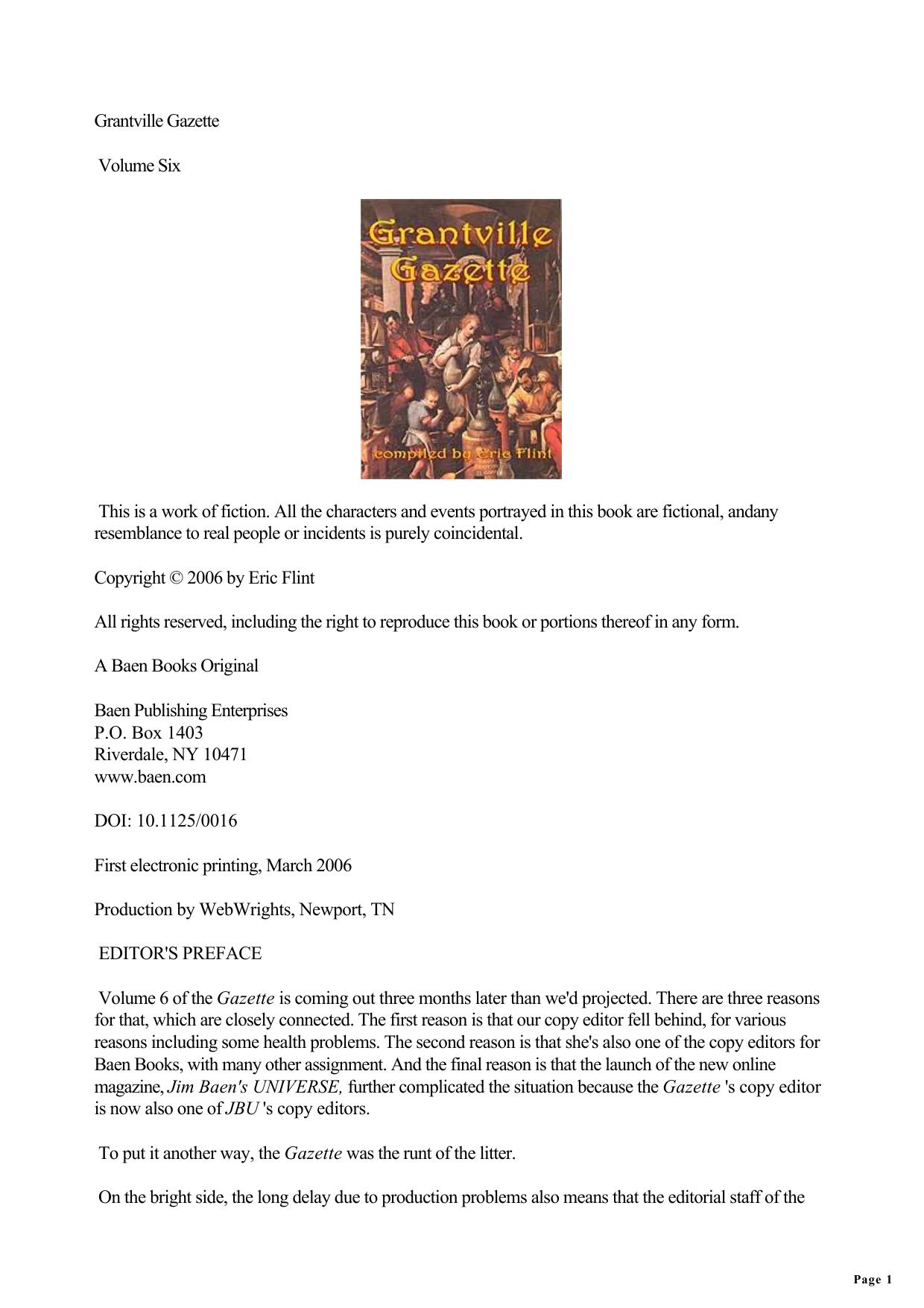 Eric Flint - Grantville Gazette by Vol 06