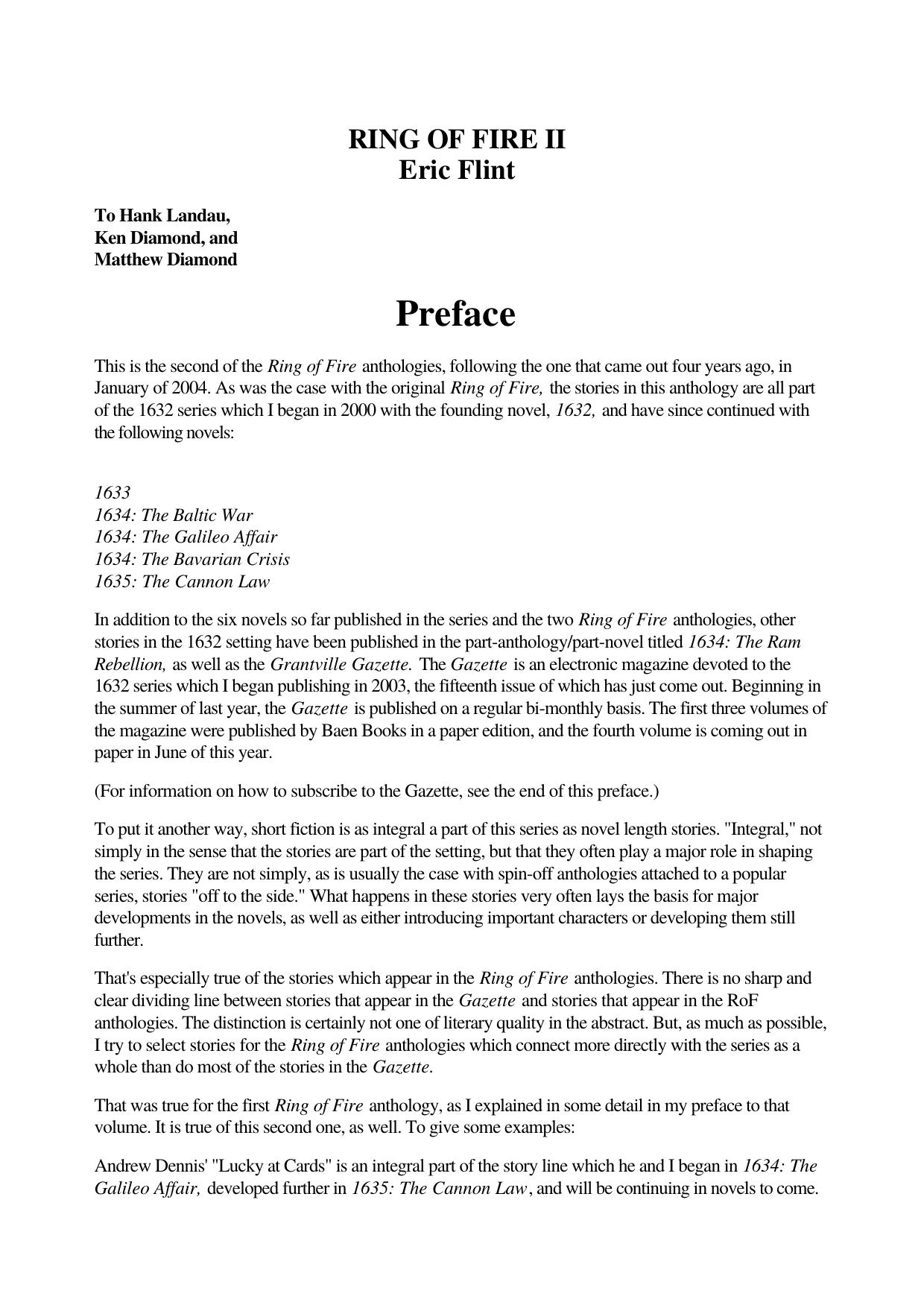 Eric Flint by Ring Of Fire 2