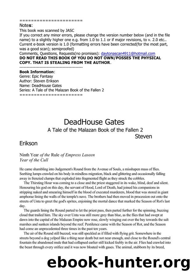 Erikson, Steven - Malazan 02 by Erikson Steven