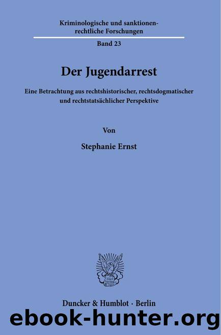 Ernst by Der Jugendarrest (9783428581115)