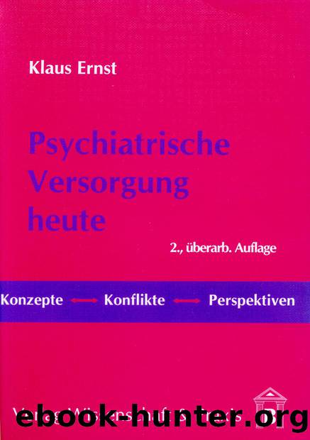 Ernst by Psychiatrische Versorgung heute (9783896448590)