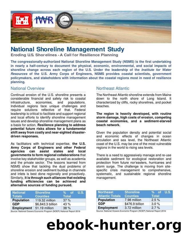 Eroding U.S. Shorelines â A Call for Resiliency: Northeast Atlantic by U.S. Army Engineer Institute for Water Resources