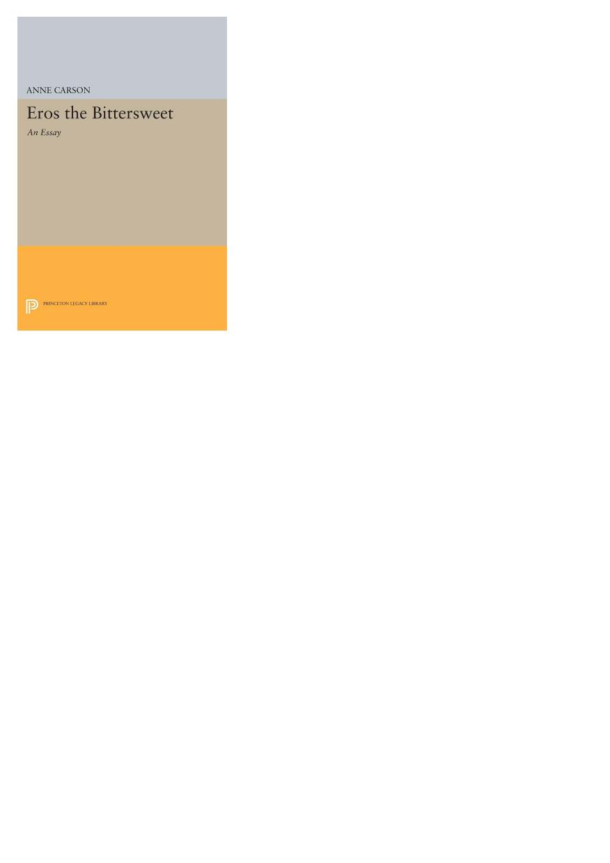 Eros the Bittersweet by Anne Carson