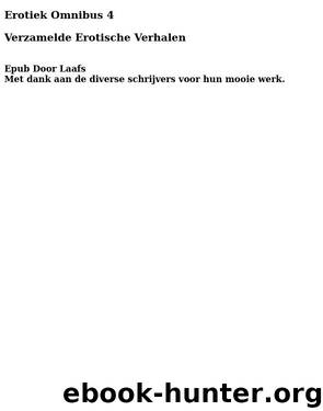 Erotiek Omnibus 04 by Diverse Auteurs