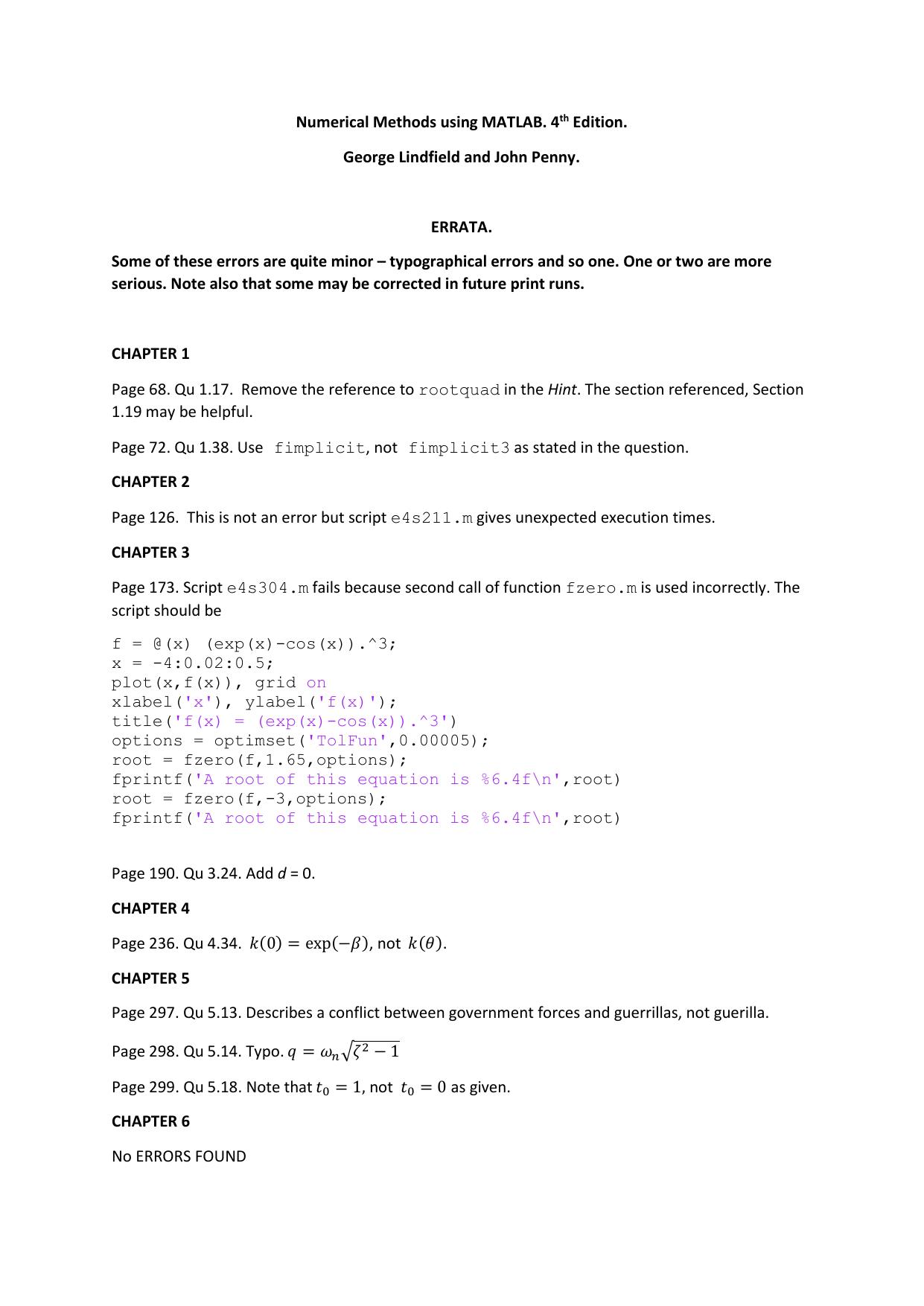 Errata by Penny John