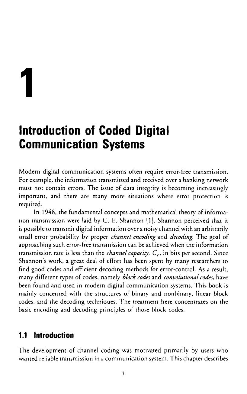 Error-Control Block Codes for Communications Engineers by L.H. Charles Lee