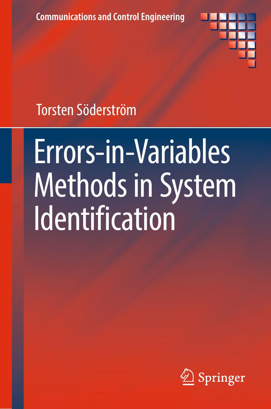 Errors-in-Variables Methods in System Identification by Torsten Söderström