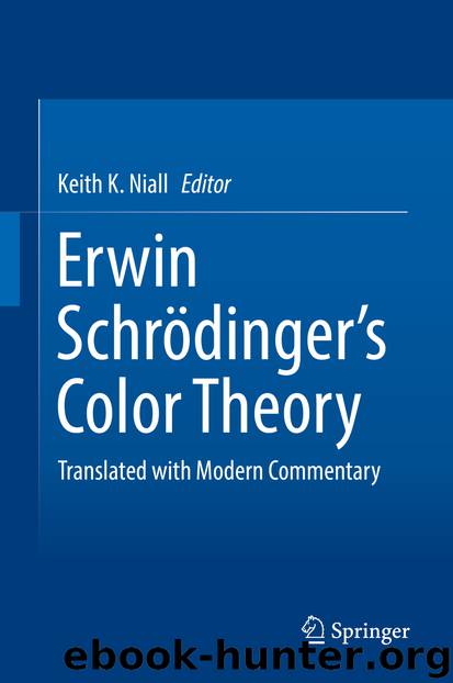 Erwin Schrödinger's Color Theory by Keith K. Niall