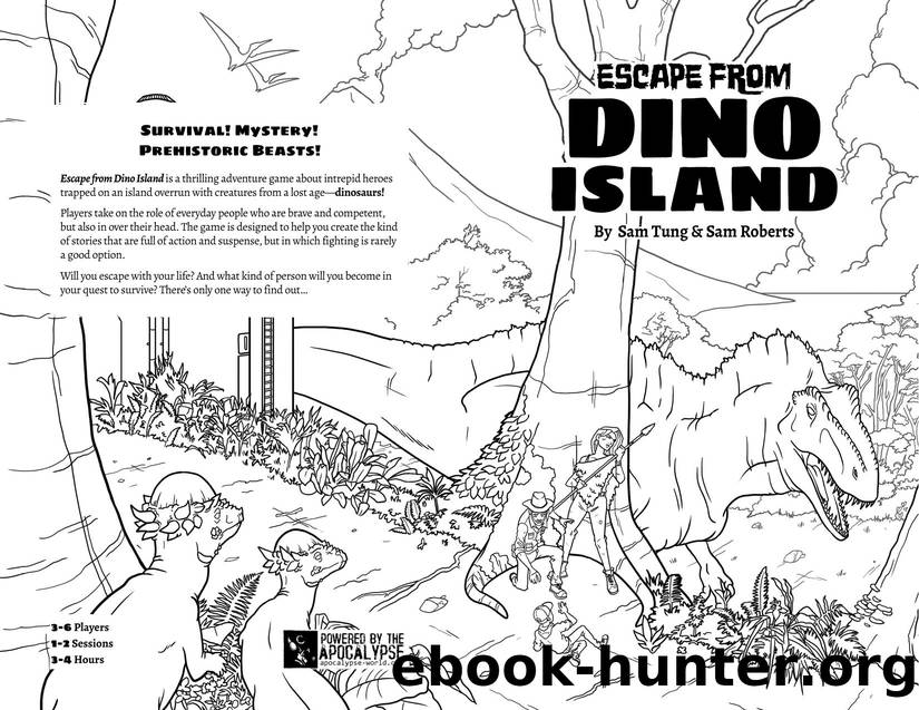 Escape from Dino Island PRINTER FRIENDLY Spreads by Unknown