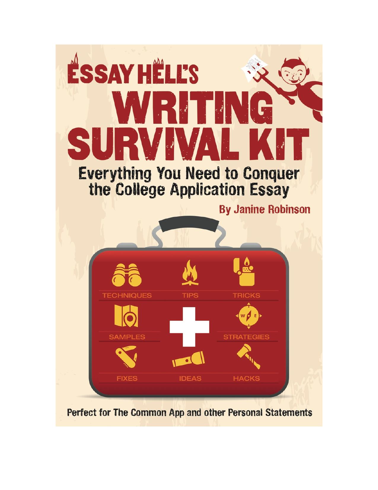Essay hell writing survival kit by Janine Robinson