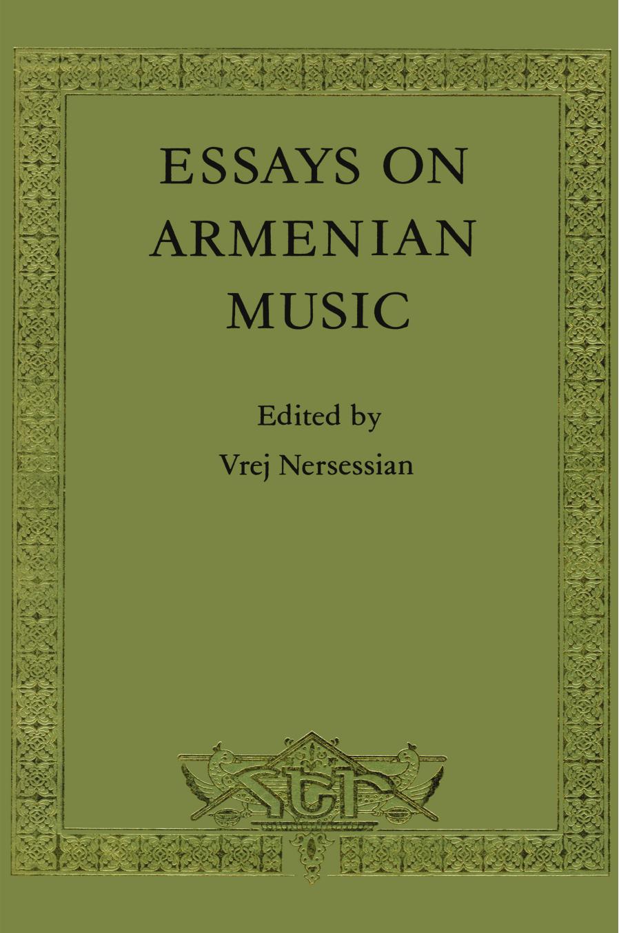 Essays On Armenian Music by Vrej Nersessian (editor)