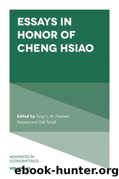 Essays in Honor of Cheng Hsiao by Terrell Dek;Li Tong;Pesaran M. Hashem;