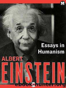 Essays in Humanism by Albert Einstein